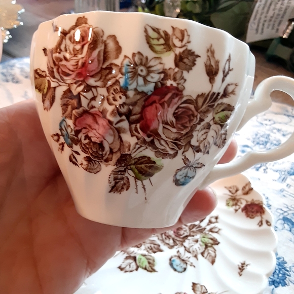 JOHNSON BROTHERS, Devon Sprays, Cup & Saucer - Picture 3 of 6